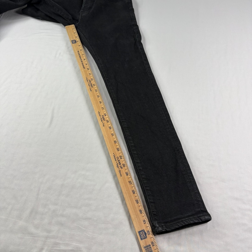 Purple Brand Jeans Mens 34x32 Black P001 Skinny Denim Button Fly - Picture 13 of 15